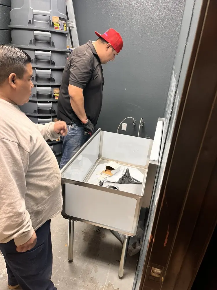 Commercial plumbing and sink installation in Campgaw